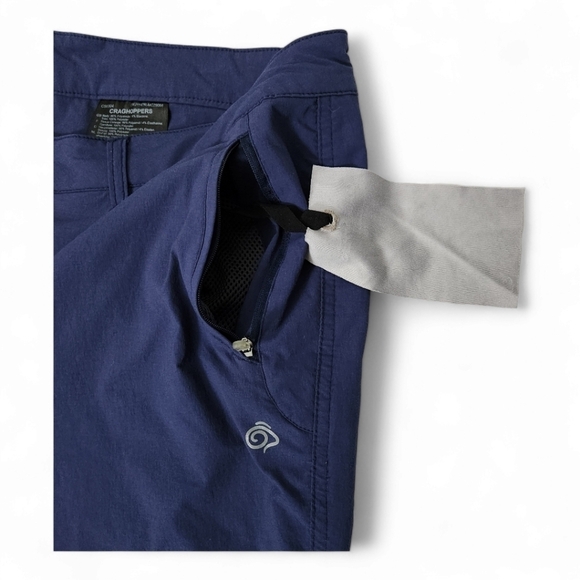 CRAGHOPPERS Womens Kiwi Pro Stretch Trousers hiking pants size 14 blue - Picture 4 of 12